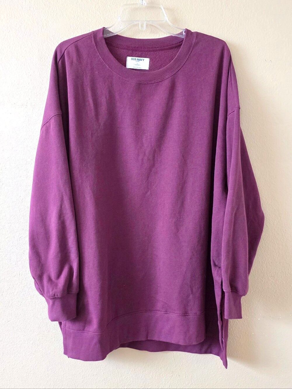 Old Navy SoComfy Womens Purple Oversized Tunic Length Sweater - Size Large